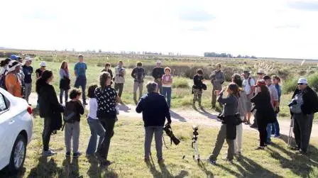 Observaron aves en la Reserva Natural