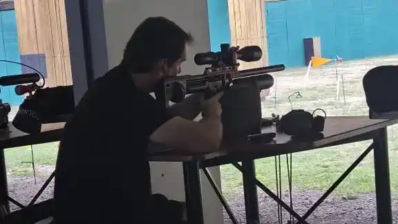 Martin Beldarrain compitiendo en precisión.