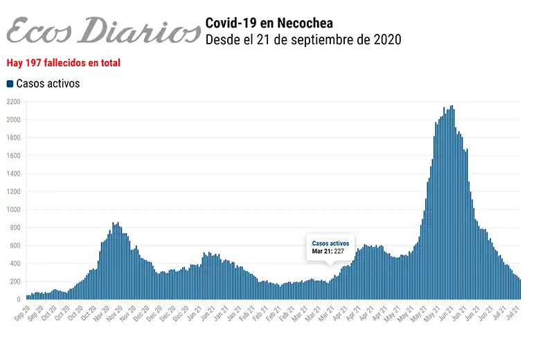 Una pandemia que trajo 14.000 contagiados