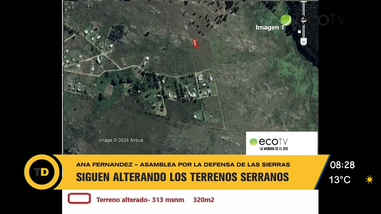Denuncian la alteración de los terrenos en las Sierras