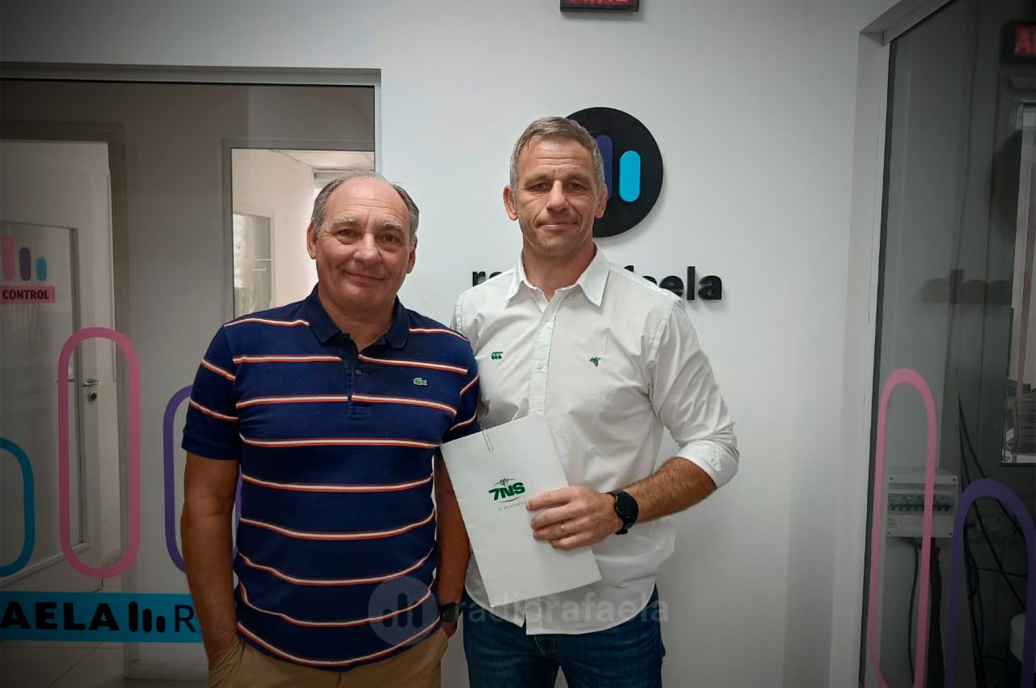 Leonardo Crosetti - Presidente de CRAR, Marcelo Salamano, dirigente | Múltiples actividades por la 50.ª edición del SEVEN del CRAR