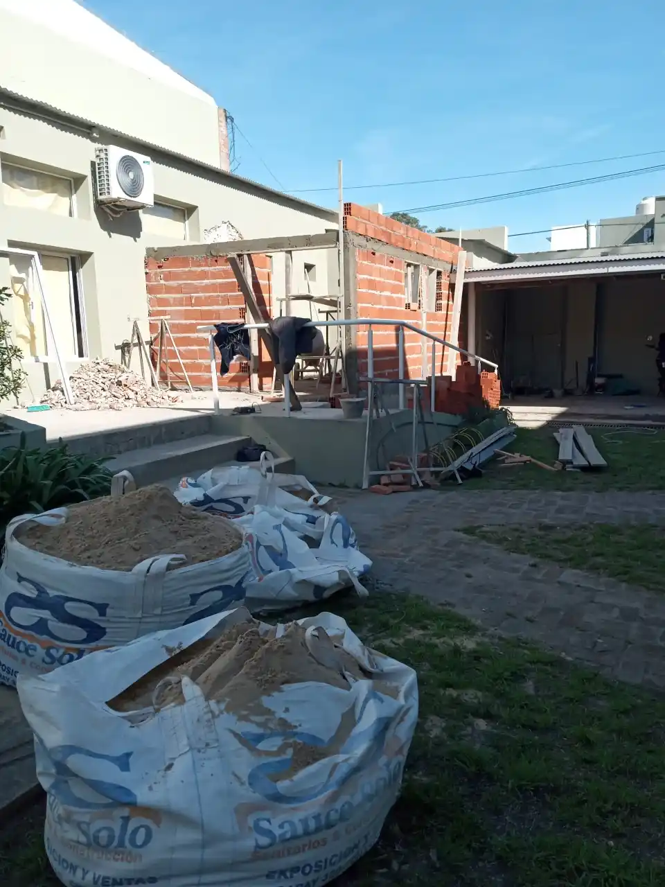 Comenzó la construcción del lavadero industrial en el cuartel de bomberos de Chascomús