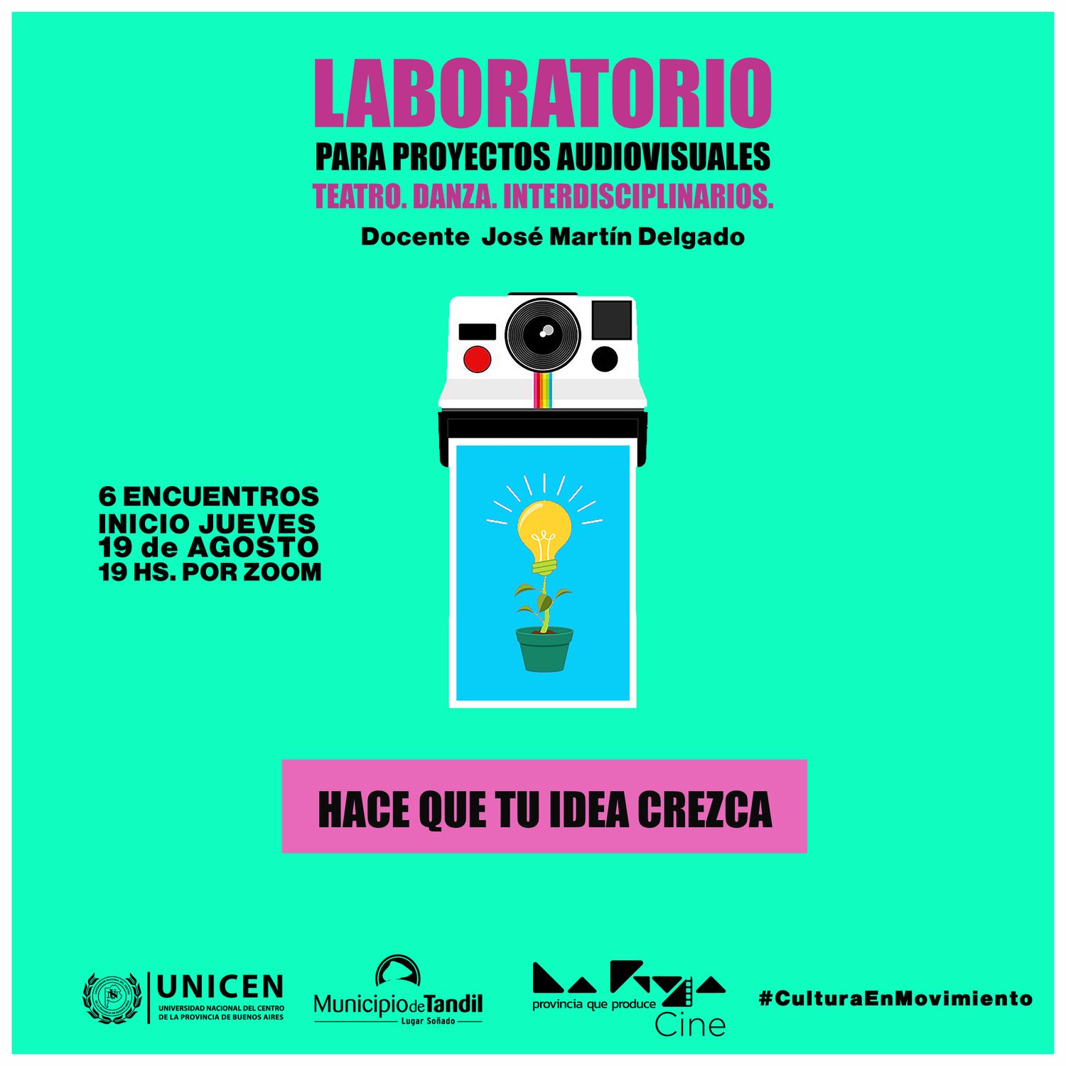 El Municipio y la Unicen becan a artistas para que participen de un laboratorio de desarrollo de proyectos audiovisuales