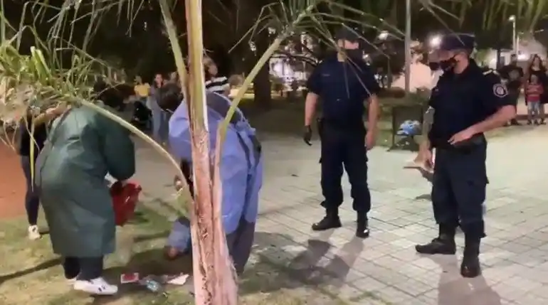 Derrumbe en un bar de Entre Ríos: una persona terminó lesionada en la cabeza