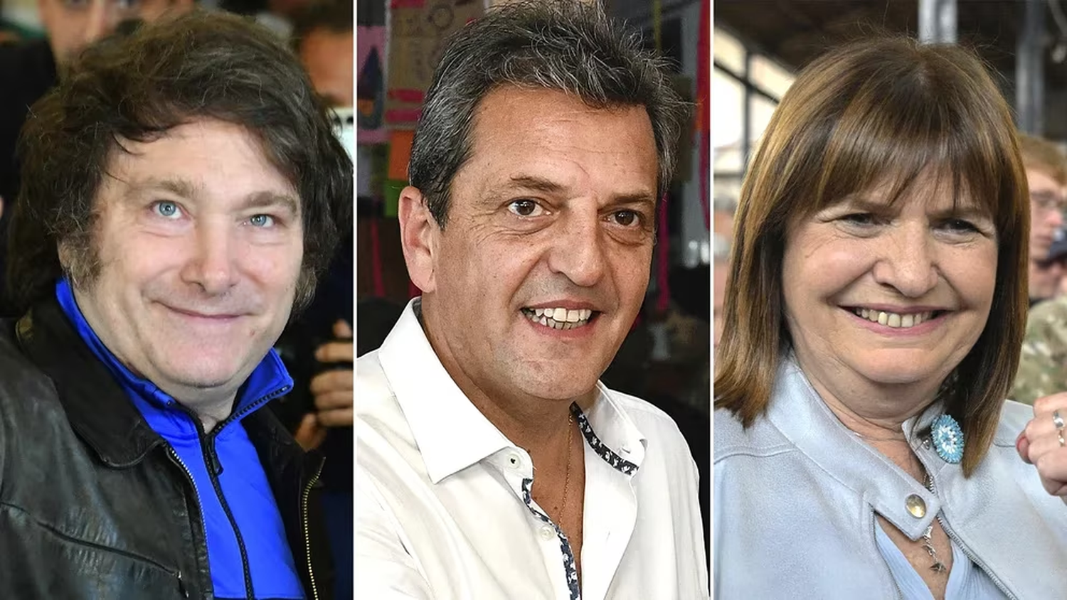 Milei, Massa y Bullrich reconocen que la elección fue muy pareja y anticipan que habrá balotaje en noviembre