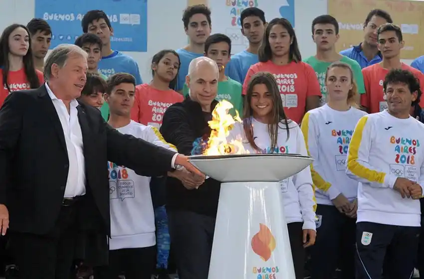 La llama olímpica ya está en Buenos Aires