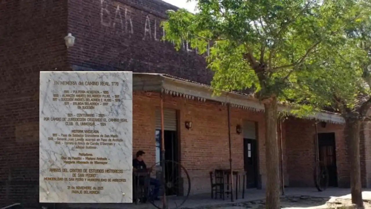 Paraje Beladrich: por los 100 años inauguraron una placa conmemorativa