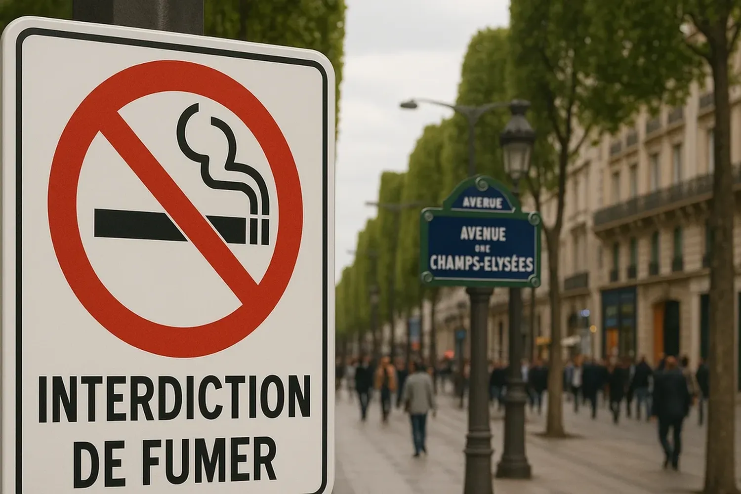 Francia prohibirá fumar en espacios públicos exteriores