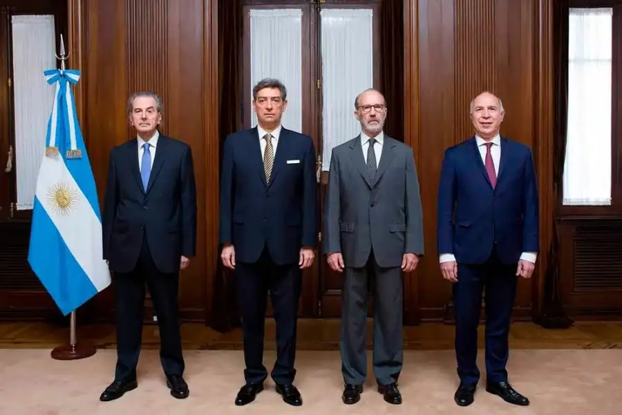 Juan Carlos Maqueda, Horacio Rosatti, Carlos Rosenkrantz y Ricardo Lorenzetti