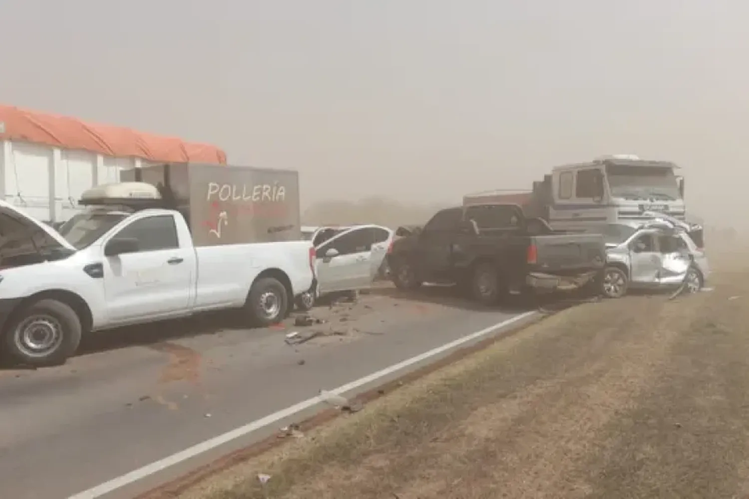 Triste noticia: tiene muerte cerebal la nena herida en el choque en cadena en la autopista Rosario-Córdoba