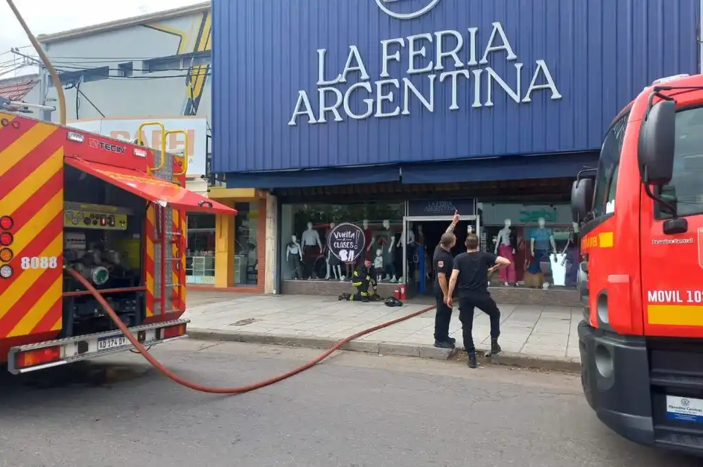 Se incendió el depósito de un comercio en el norte de la ciudad de Santa Fe