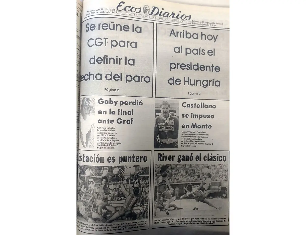 Lunes 23 de noviembre de 1987