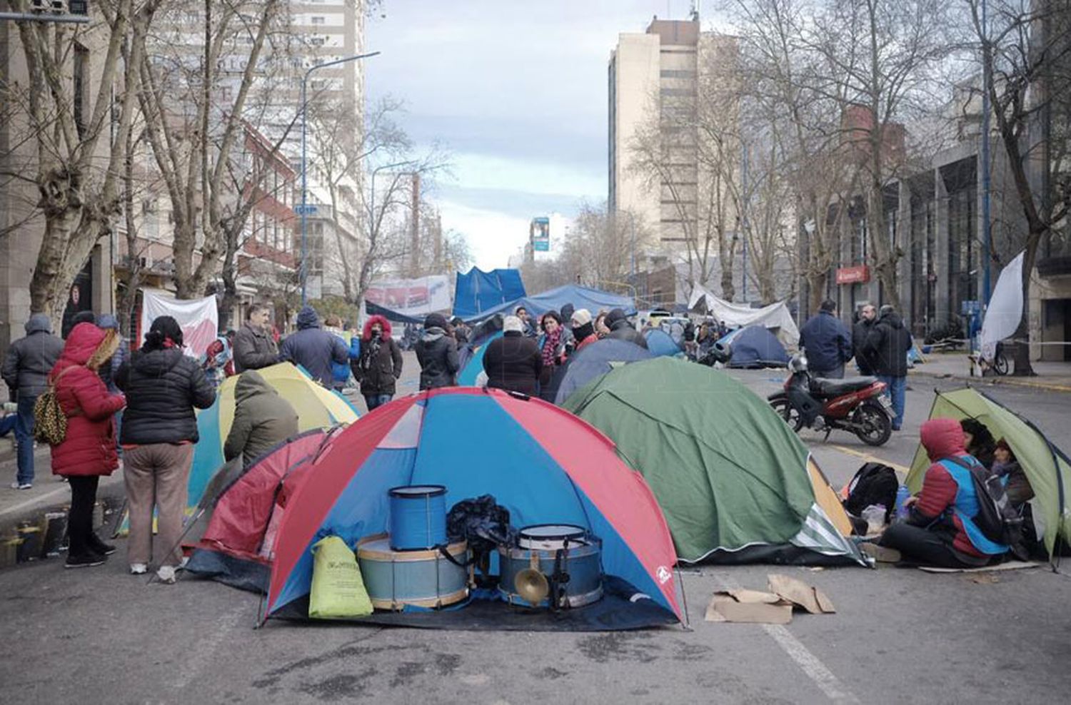 Acampe: luego de la reunión organizaciones liberan Luro