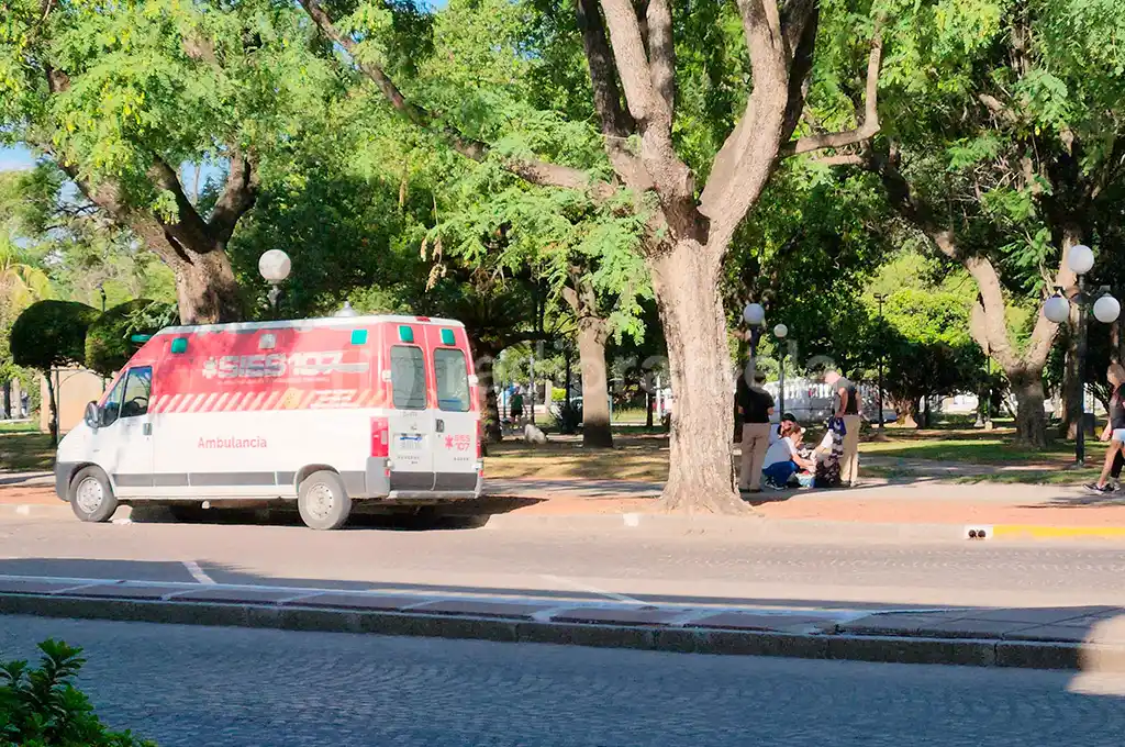 La Gur intervinó para ayudar a la mujer que se desvaneció