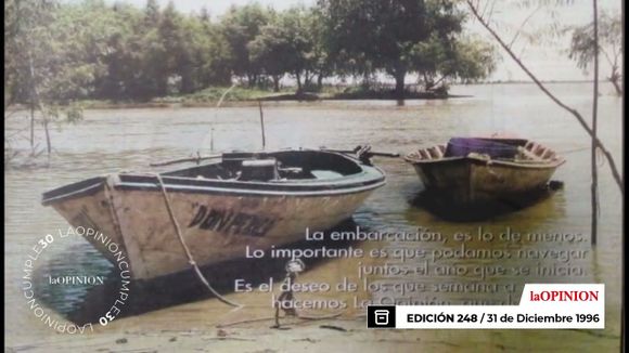 30 años de La Opinión: la tapa 248 del  31 de diciembre de 1996
