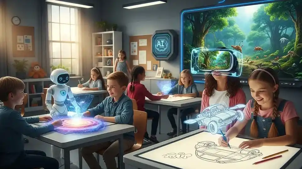 La medida en Noruega alcanza a estudiantes de entre seis y trece años y restringe el uso de inteligencia artificial en la escuela y en el hogar (Imagen Ilustrativa)