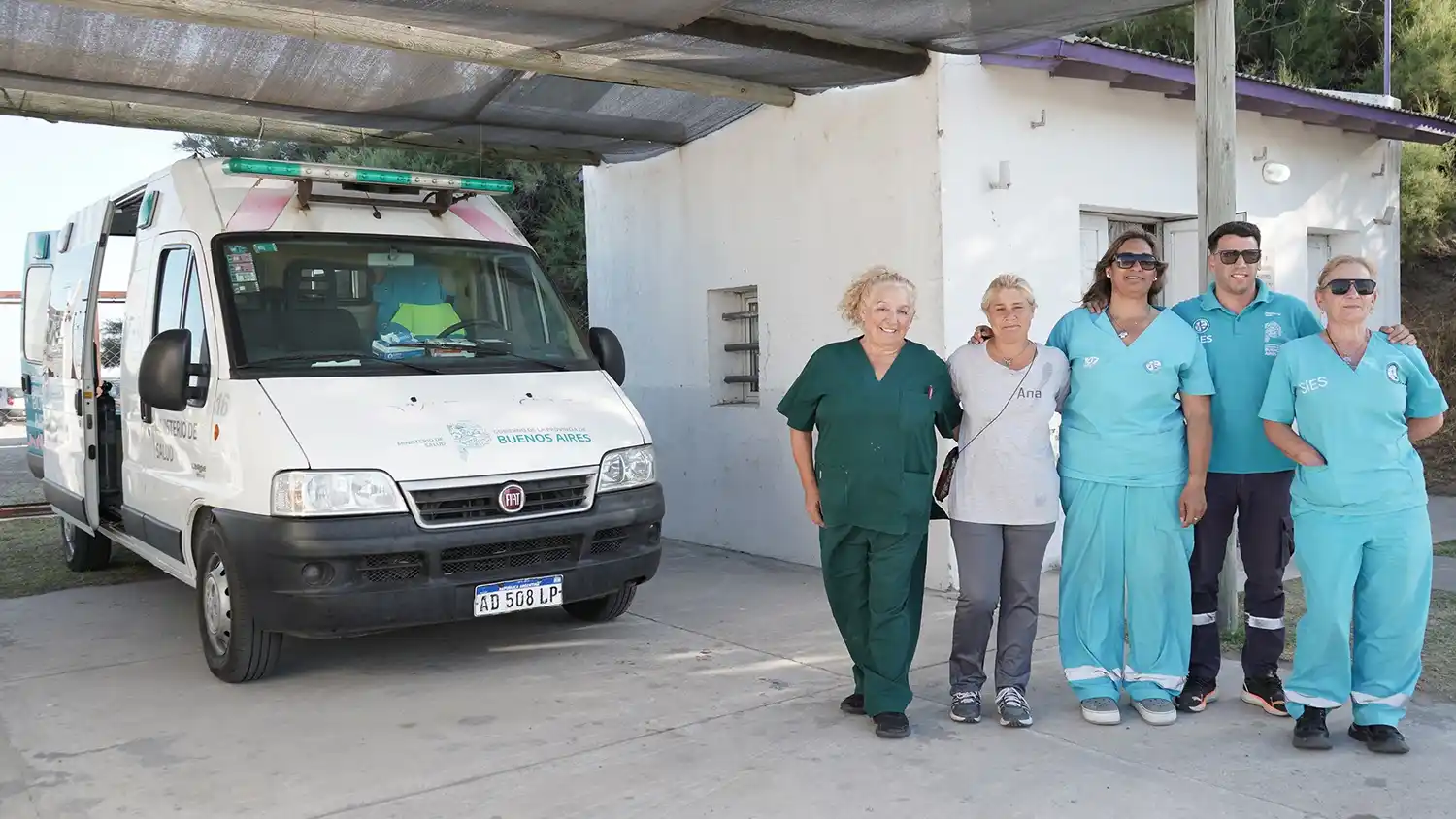 Equipo de Quequén. La posta sanitaria que funciona a metros de la escollera norte