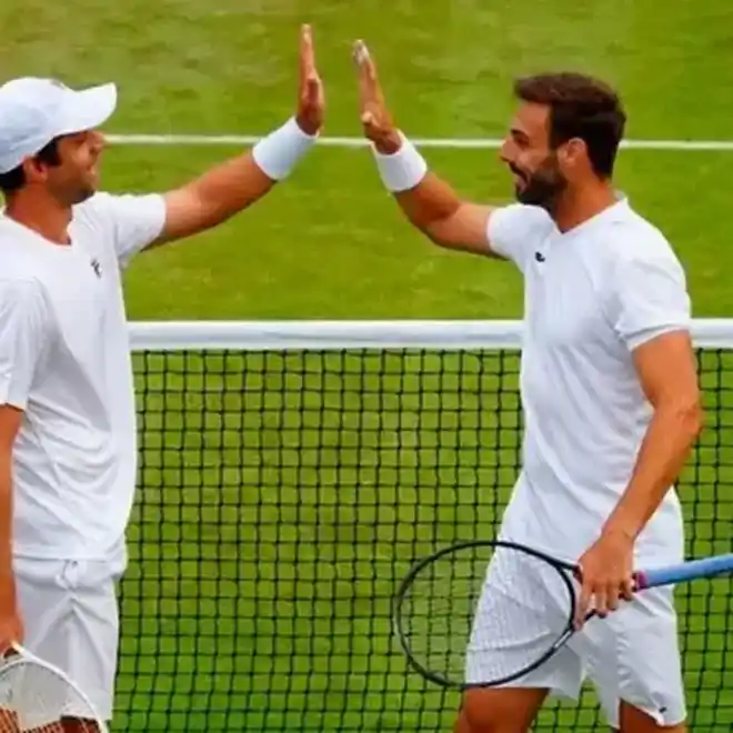 La dupla sigue sólido ahora en Wimbledon. Foto: Marca