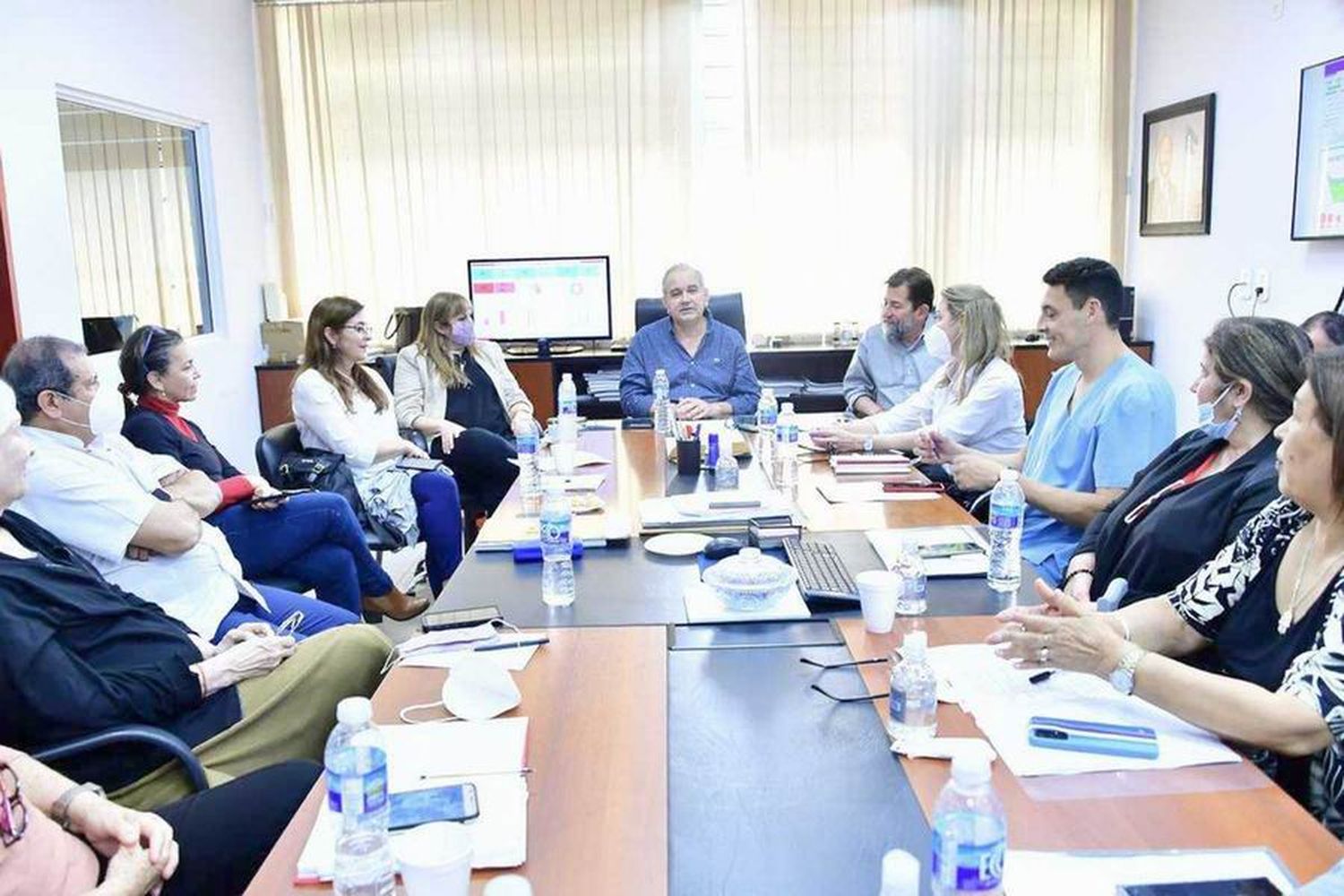 El ministro Gómez se reunió con funcionarios 
del Ministerio de Salud de la Nación