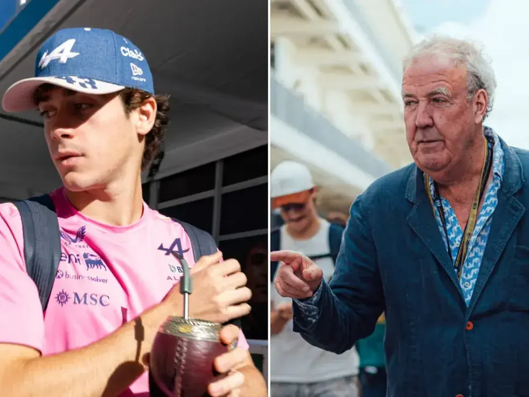 Franco Colapinto le contestó al periodista británico que se burló de su nacionalidad. Fotos: EFE y @AlpineF1Team en X