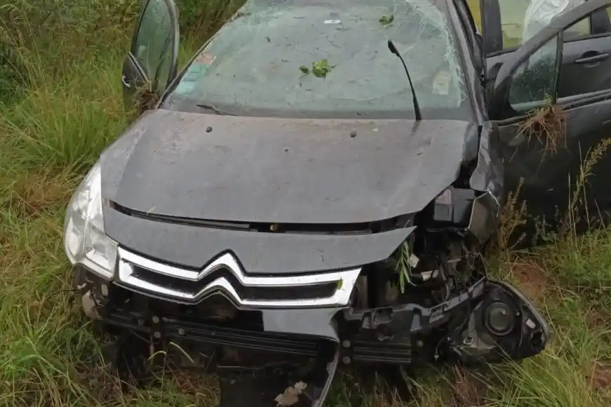 Un auto despistó en plena Autovía 14: cuál fue el motivo del accidente