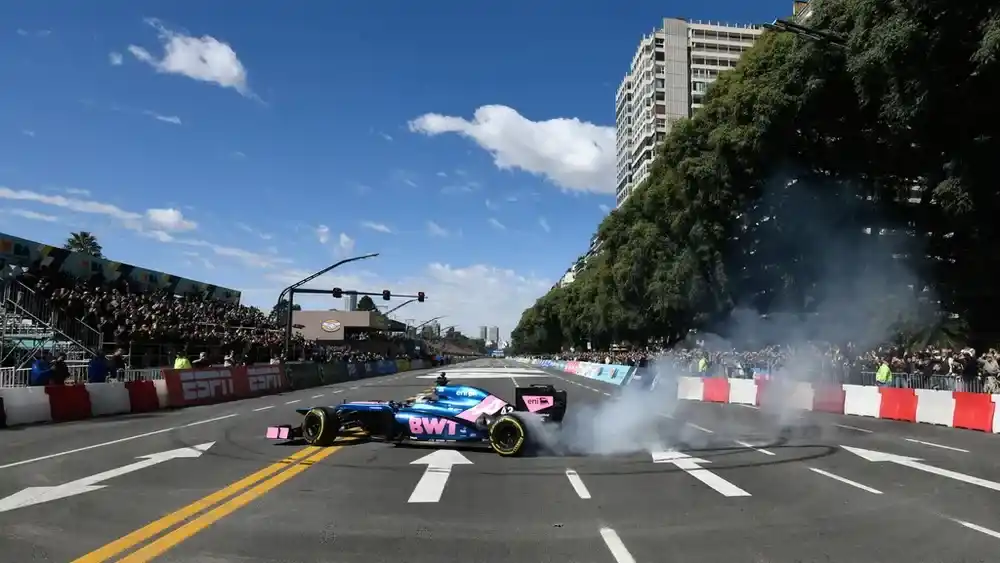 El show de Colapinto se extendió por varias horas.