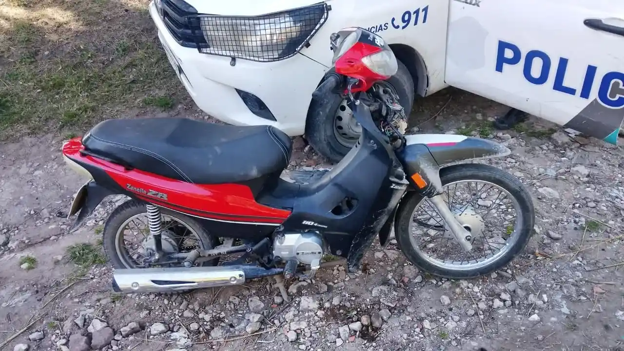 La moto hallada