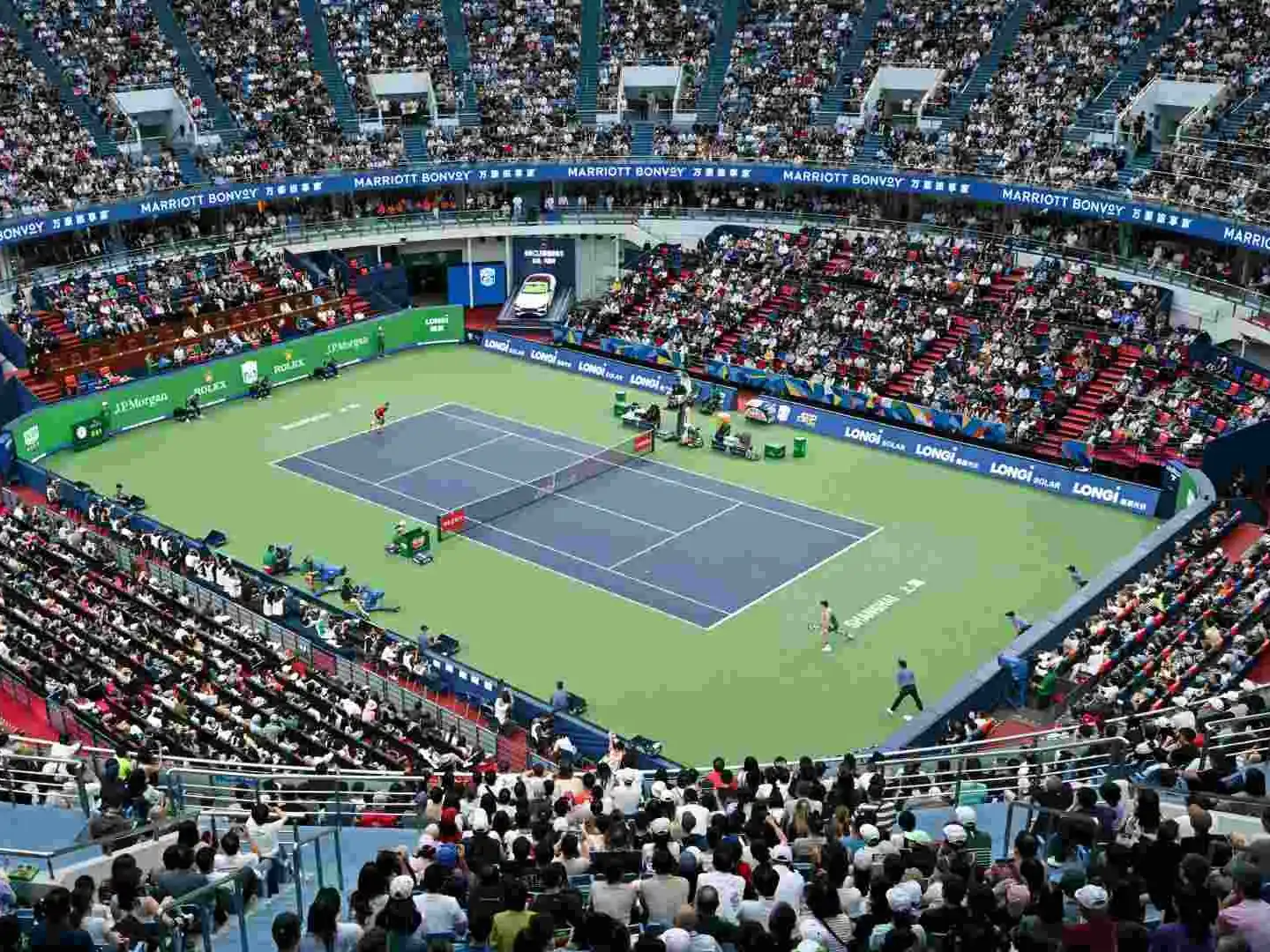 Estadio central del Master 1000 de Shanghai.Foto:Hector Retamal/Getty Images
