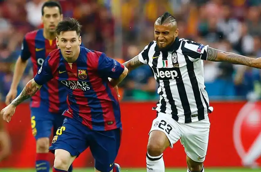 El chileno Vidal podría ser compañero de Messi