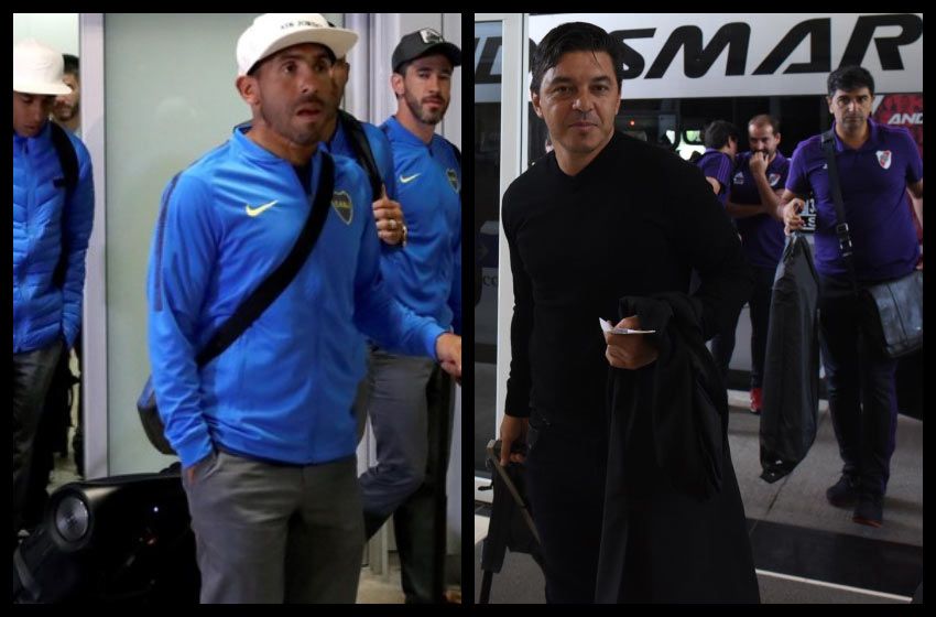 Madrid los recibe: Boca ya llegó y River partió