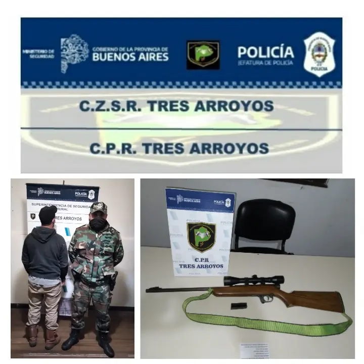 Aprehendido por circular fuera de horario con un arma robada