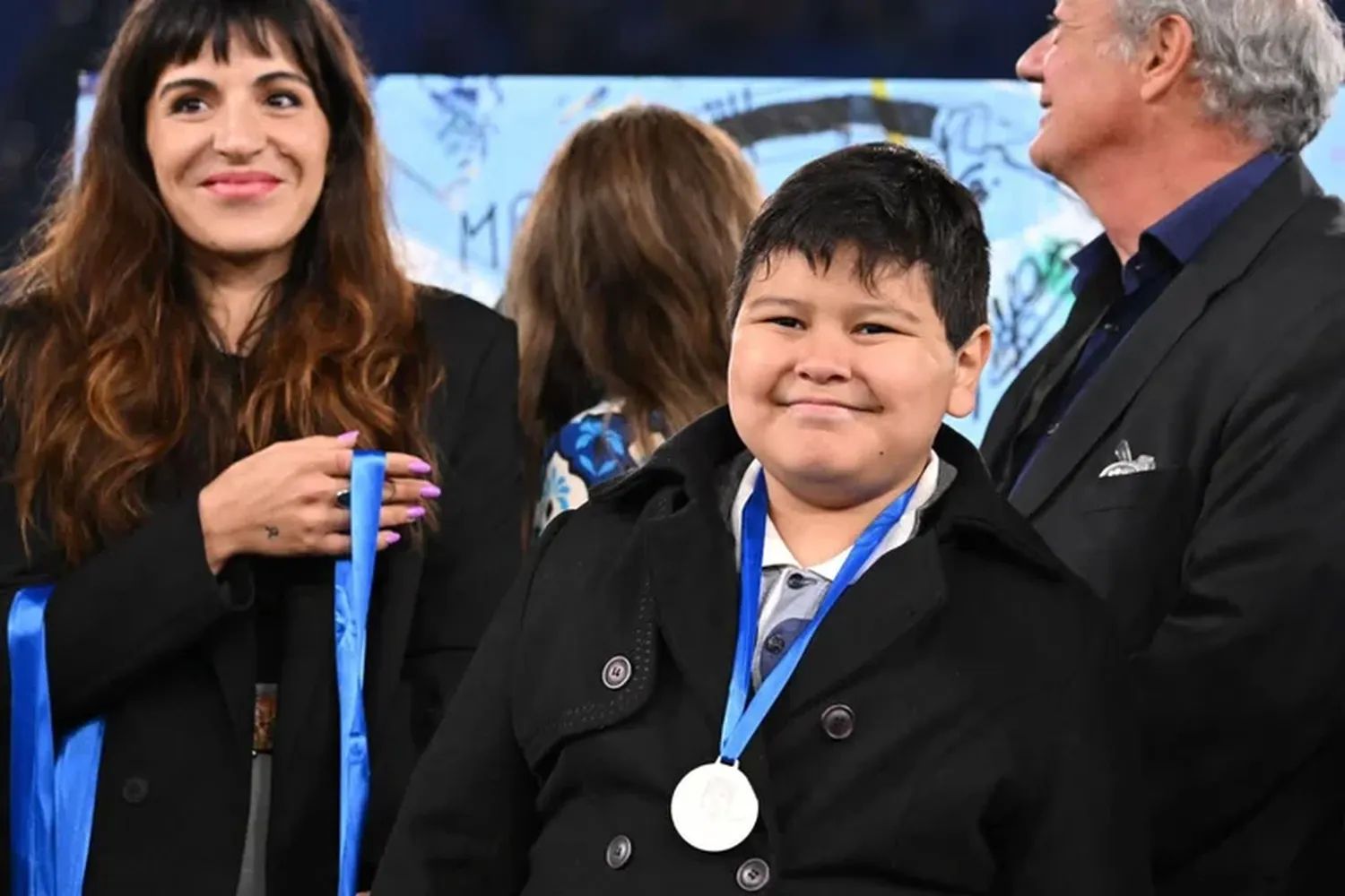 Gianinna Maradona estuvo muy cerca de su hermano menor durante su estadía en Roma, por el Partido de la Paz