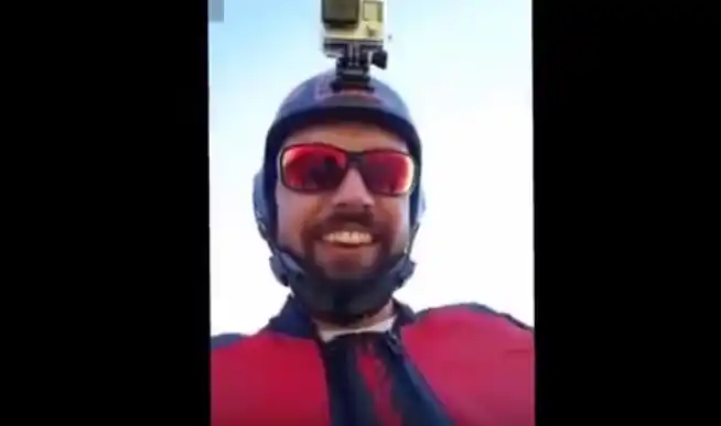 Video: un saltador transmitió por Facebook Live su propia muerte
