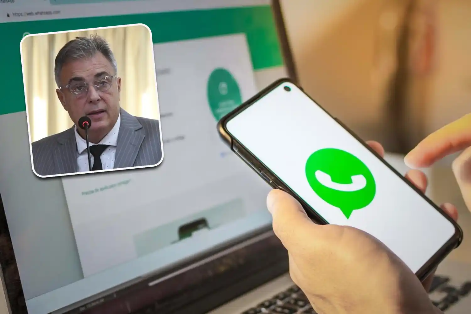 "Me hackearon el WhatsApp": le robaron la cuenta al exintendente Luis Castellano y quisieron estafar a sus contactos