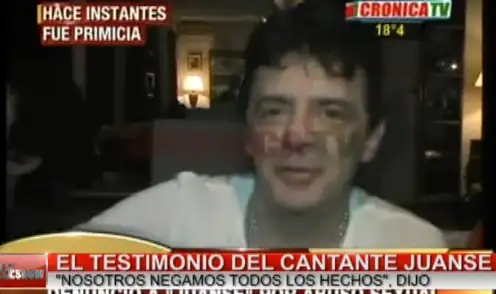 Juanse fue acusado por una joven de abuso sexual 