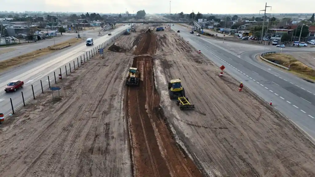 Comenzó la construcción del altonivel en Ruta 19, en Malvinas Argentinas