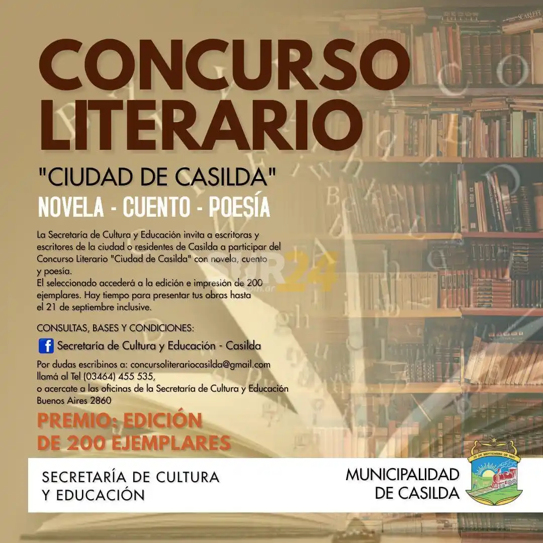 Casilda: lanzan concurso literario