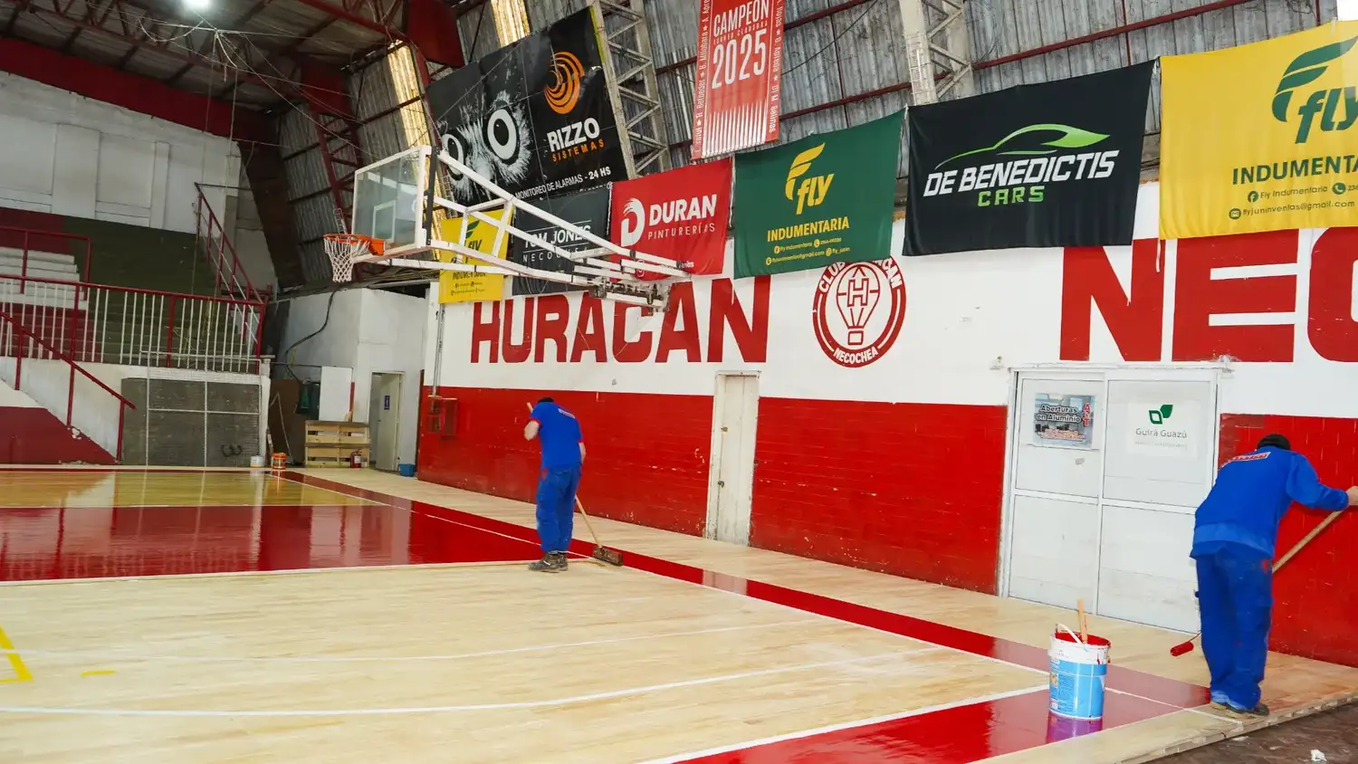 Avances. El gimnasio del “Globo” lucirá renovado