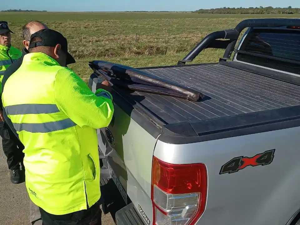 Control en Ruta 39: hallaron un fusil al requisar una camioneta