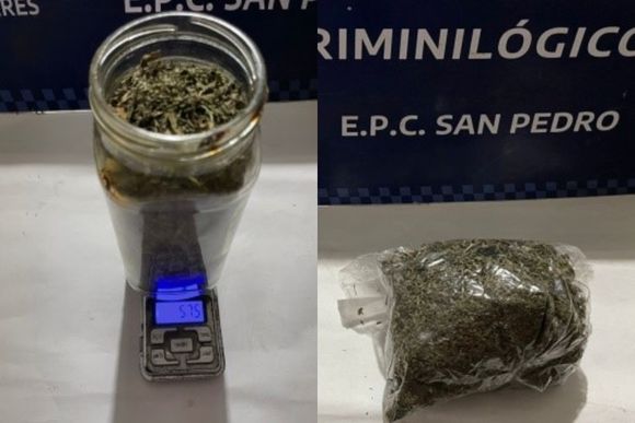 Hermano Indio: fueron a allanar por un robo y encontraron más de 100 gramos de marihuana
