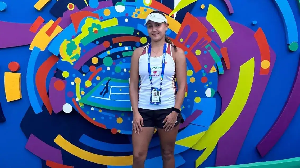 Larraya Guidi jugó su último Grand Slam como junior.
