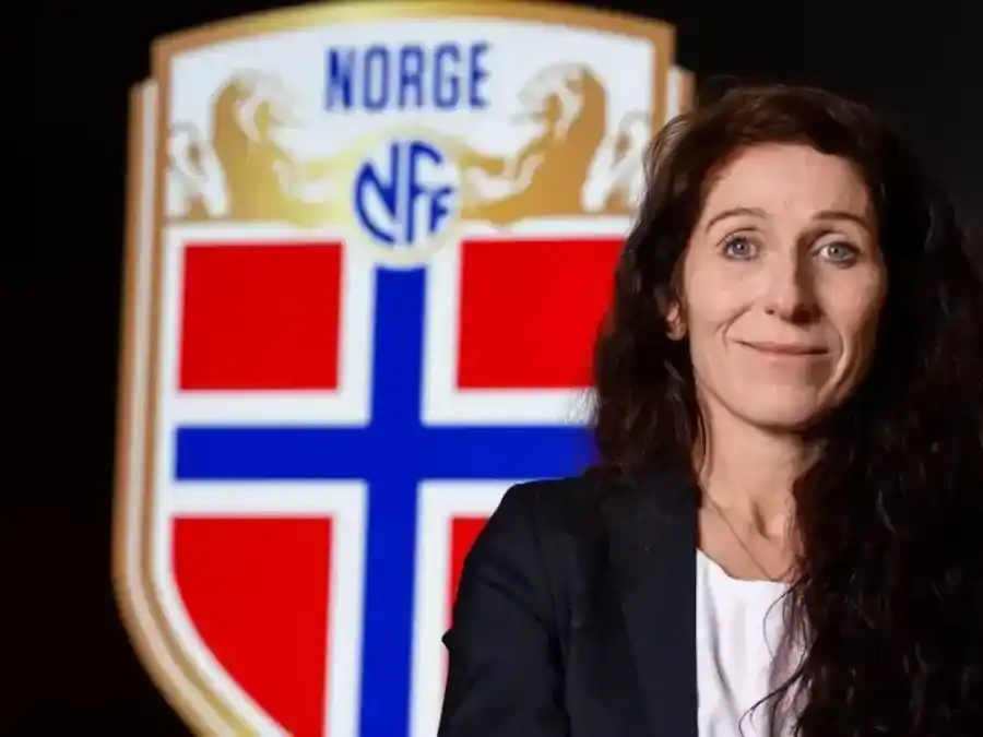 Lise Klaveness, presidenta de la Federación Noruega de Fútbol.