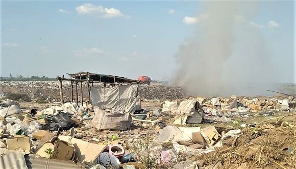 Bomberos volvió a intervenir por incendio en el Basural