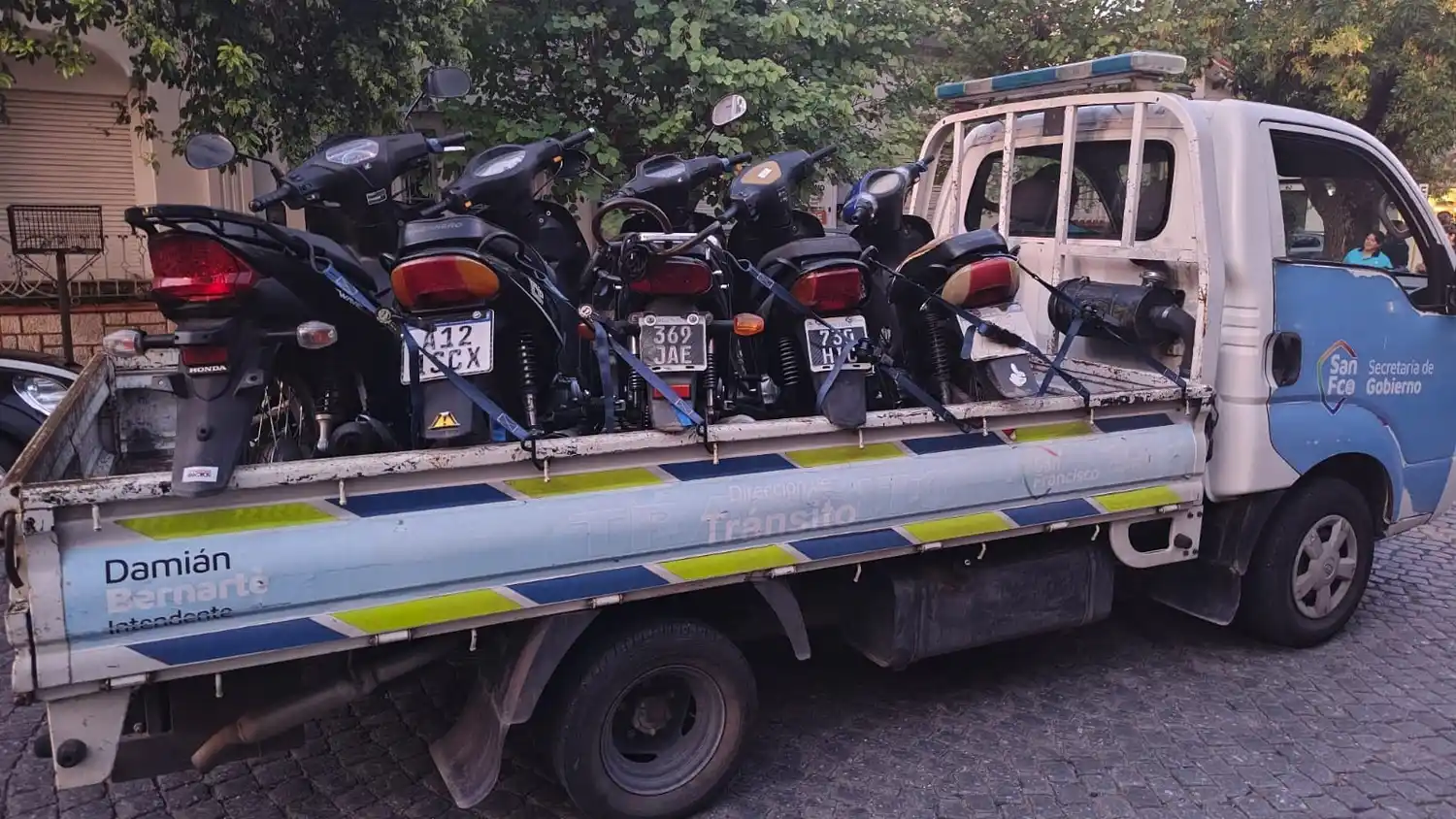 Incautaron 16 motos en operativo vehicular