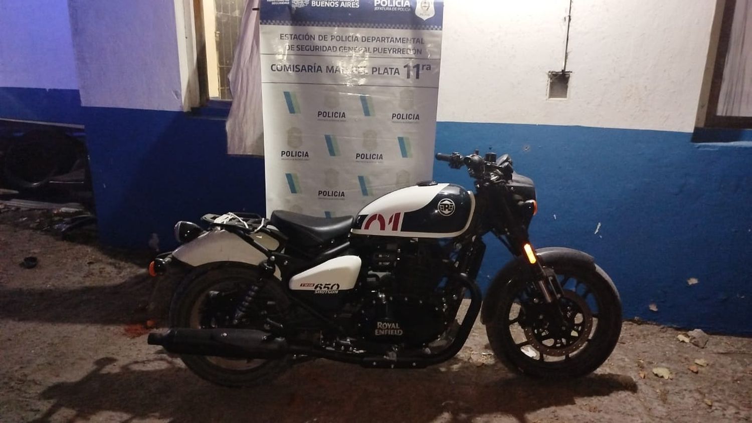 La moto fue robada durante este lunes.