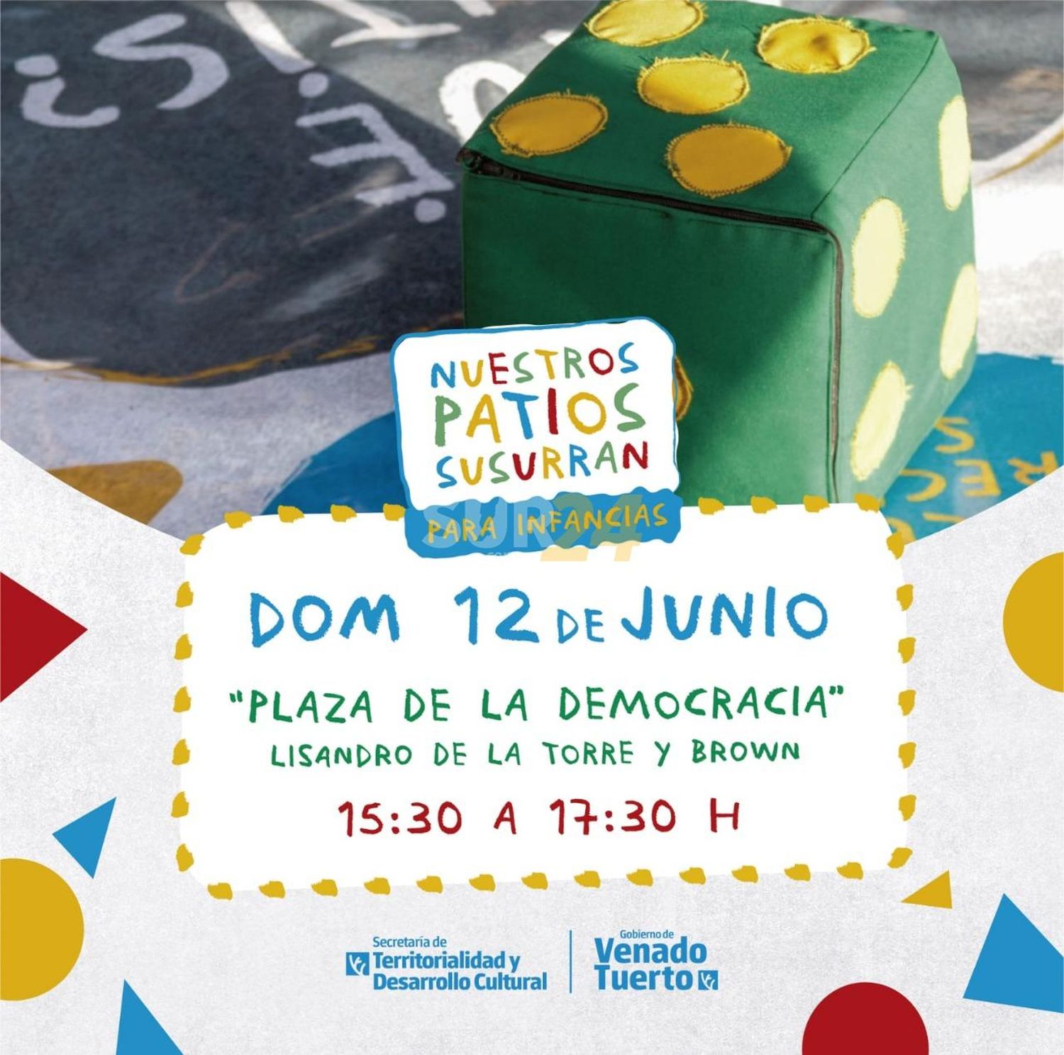 “Nuestros Patios Susurran para Infancias” en la plaza de la Democracia 