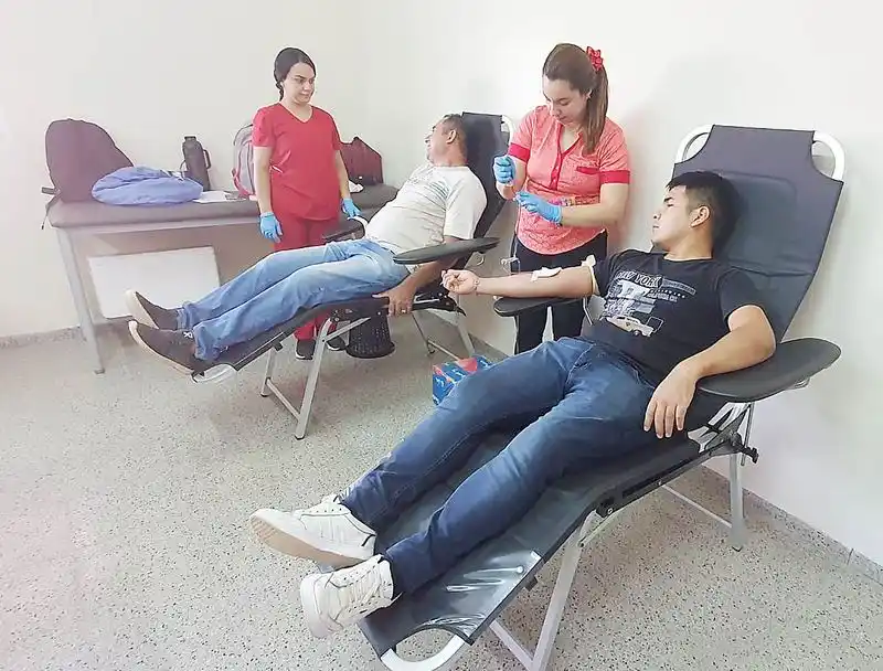 Vecinos de Laguna Yema se sumaron 
a una importante colecta de sangre