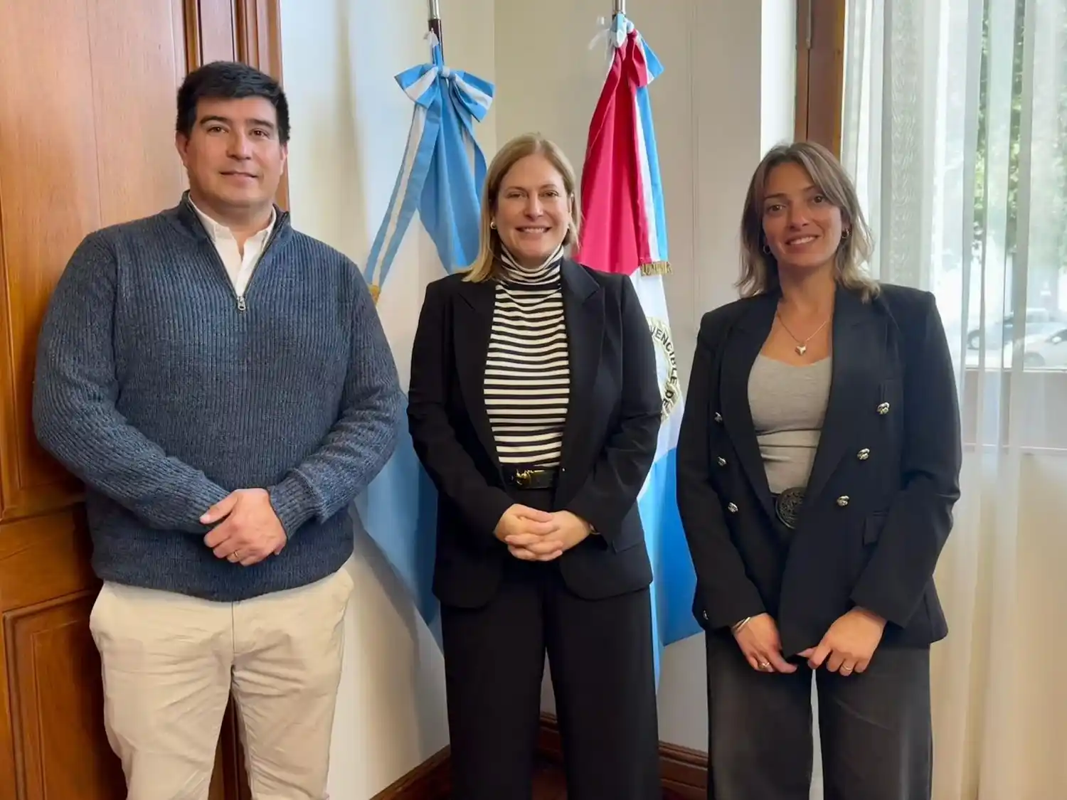 La Provincia a disposición. Fernández y Gallisso con Scaglia.