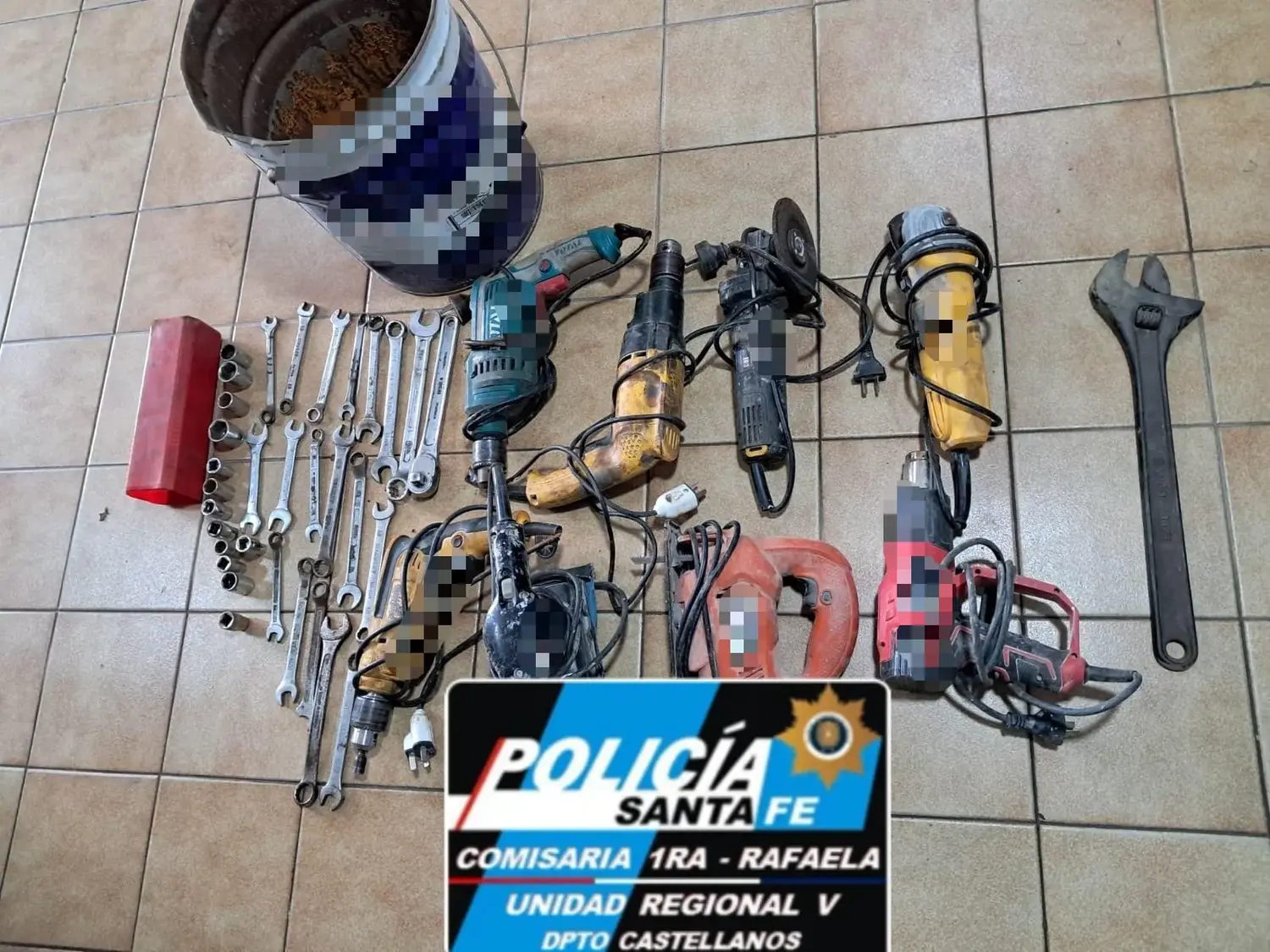 Aprehendieron a un hombre de 27 años y recuperaron herramientas sustraídas