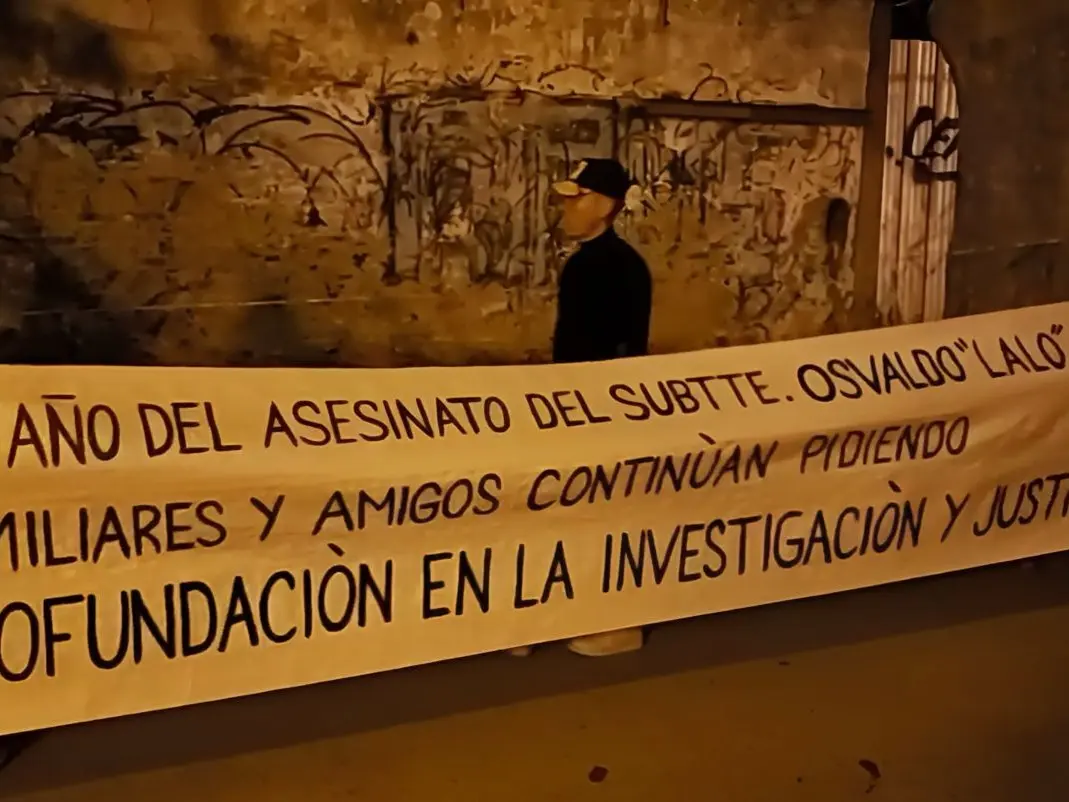 La marcha organizada por familiares y a amigos a un año del fallecimiento de "Lalo". Foto: archivo La Opinión.